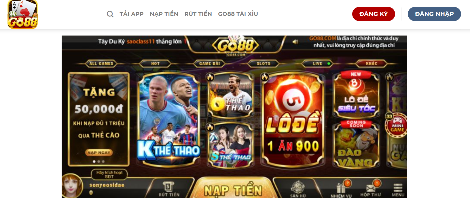 Go88.com Your Ultimate Online Gaming Destination